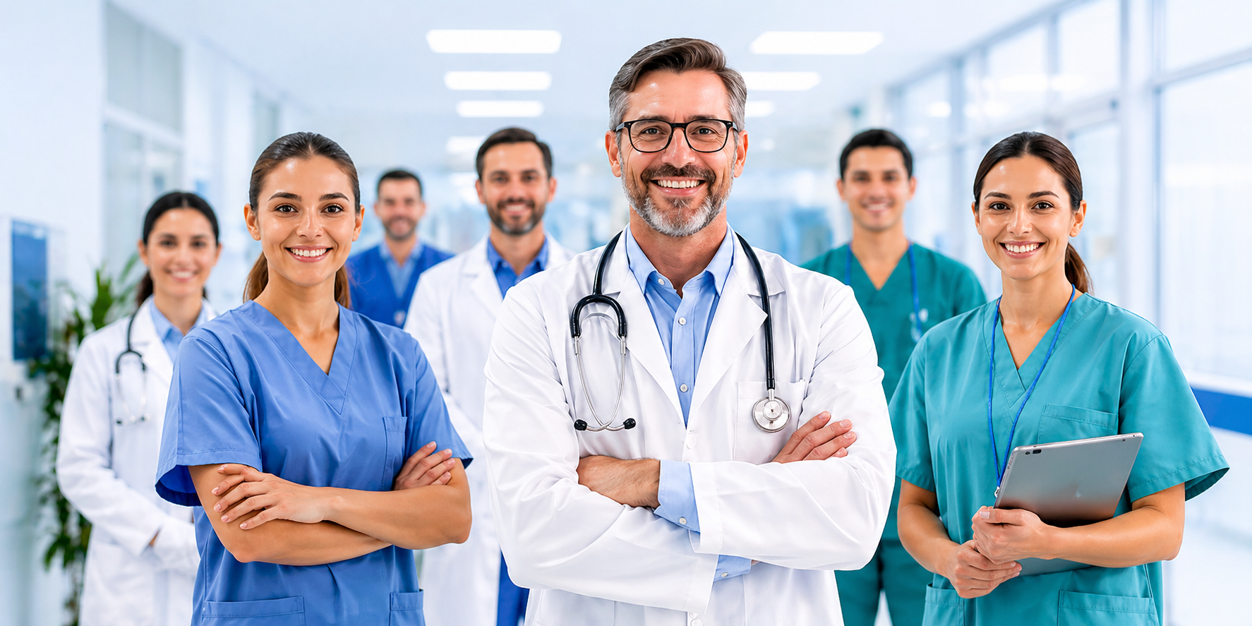 Equipo médico profesional